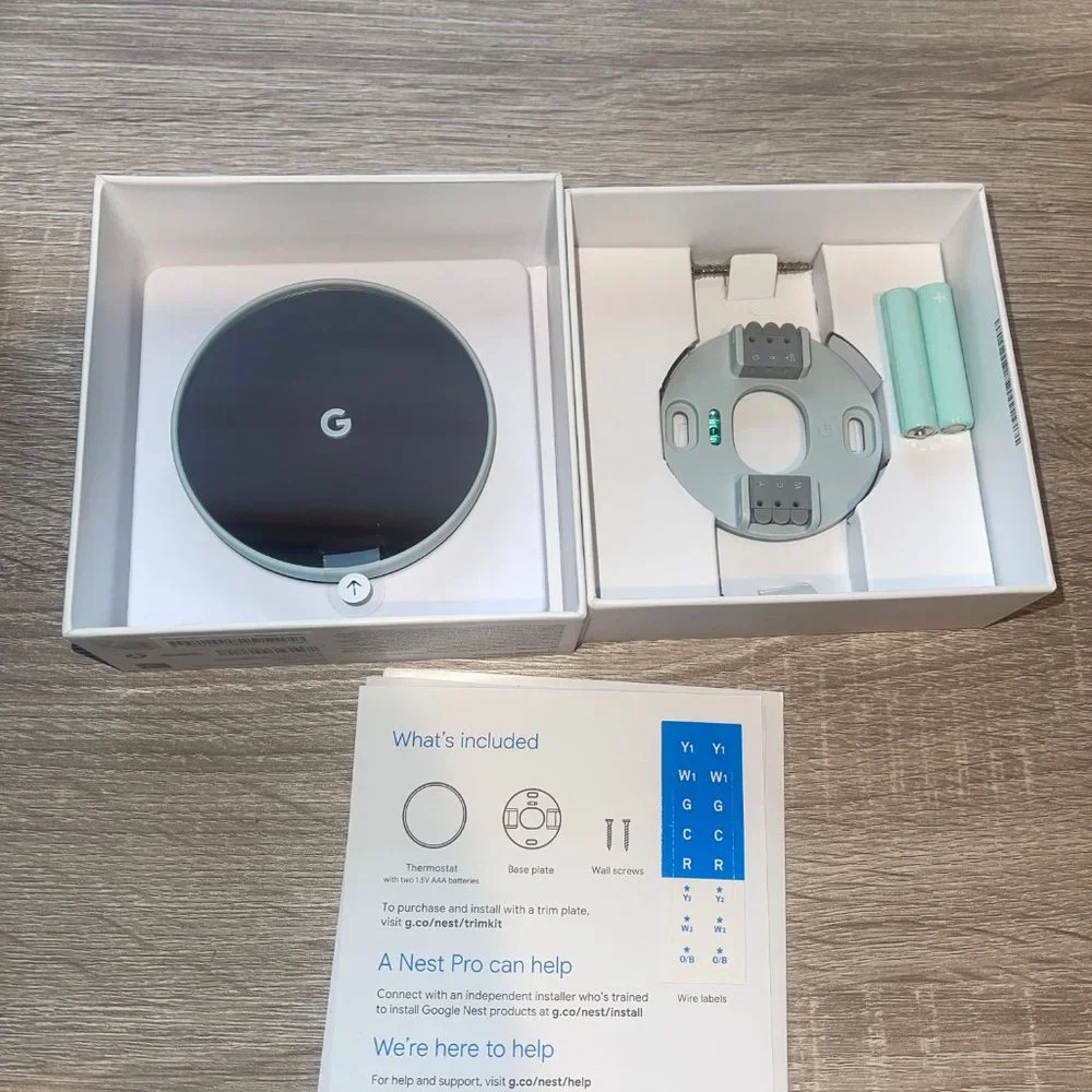 Google Nest Thermostat Fog BRAND NEW